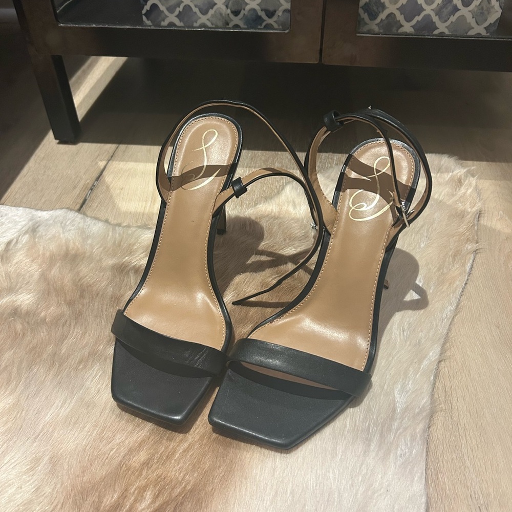 Sam Edelman Black Strappy Heels